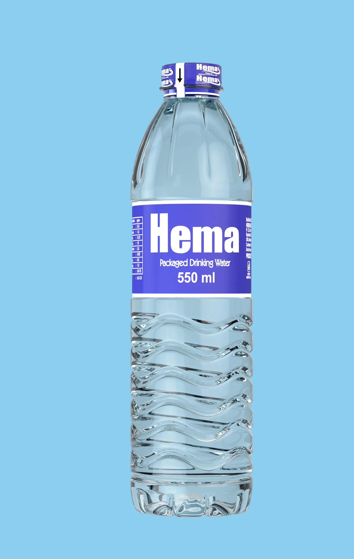 Hema Packaged Drinking Water, 550 ml